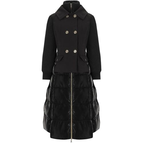 Circle Black Padded Jacket - Größe 40 - Elisabetta Franchi - Modalova