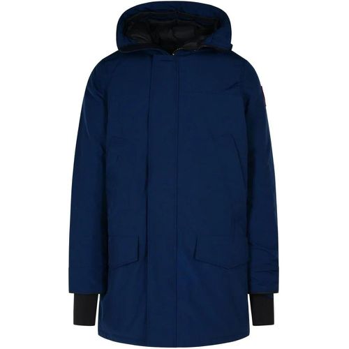 Langford' Navy Polyester Blend Parka - Größe L - Canada Goose - Modalova