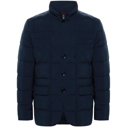 Navy Blue Jacket With Logo - Größe L - Fay - Modalova