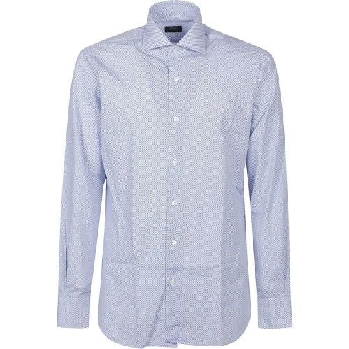 Long Sleeve Neck Shirt White - Größe 41 - Barba Napoli - Modalova