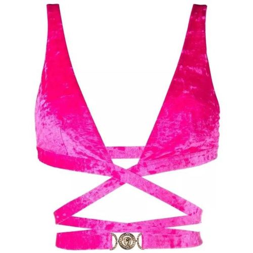 Medusa Plaque Triangle Bikini Top - Größe 3 - pink - Versace - Modalova