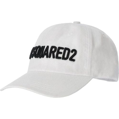 Caps & Mützen - D2 Logo White Baseball Cap White - Gr. ONE SIZE - in - für Damen - Dsquared2 - Modalova