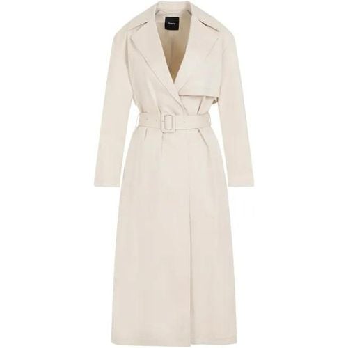 Beige Cotton Trench - Größe S - Theory - Modalova