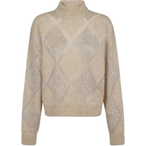 Dazzling Argyle Sweater - Größe M - BRUNELLO CUCINELLI - Modalova