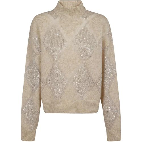 Dazzling Argyle Sweater - Größe S - BRUNELLO CUCINELLI - Modalova