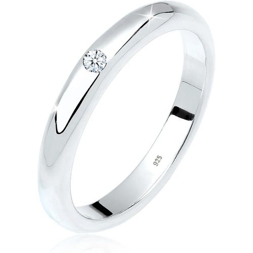 Ringe - Ring 925 Sterling Silber Diamant ct 0.03 Verlobung - Gr. 52 MM - in Weiß - für Damen - Elli - Modalova