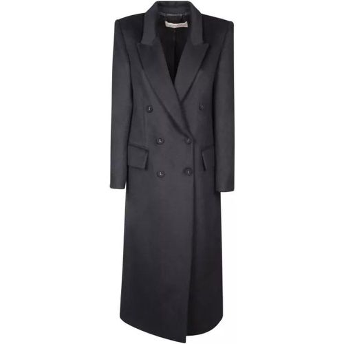 Wool-Blend Coat - Größe 48 - black - Blanca Vita - Modalova