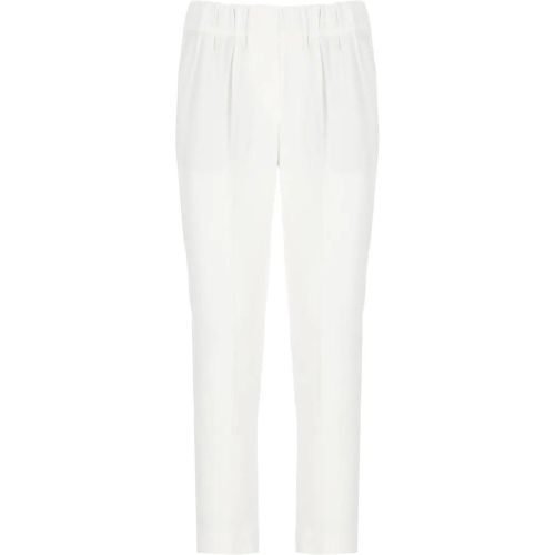 White Silk Blend Pants - Größe 40 - BRUNELLO CUCINELLI - Modalova