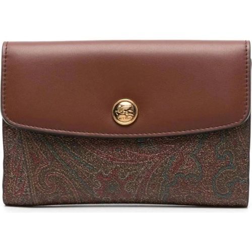 Portemonnaie - portafoglio 15x9 brown - Gr. unisize - in - für Damen - ETRO - Modalova