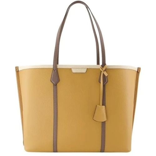 Tote - Perry Color-Block Shopper Bag - Leather - Brown - Gr. unisize - in - für Damen - TORY BURCH - Modalova