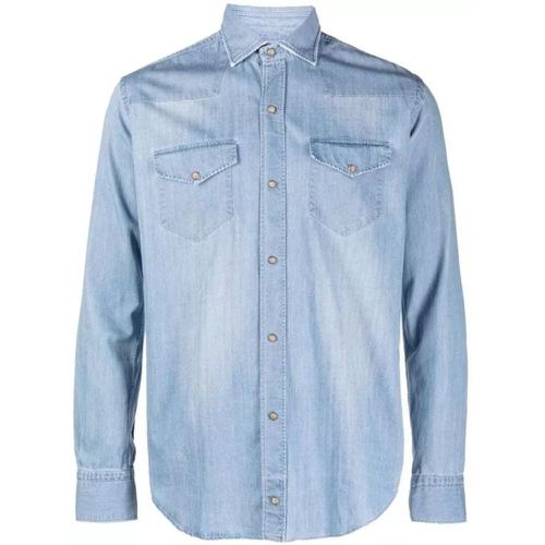 Texas Long-Sleeve Chambray Denim Shirt - Größe XXL - Eleventy - Modalova