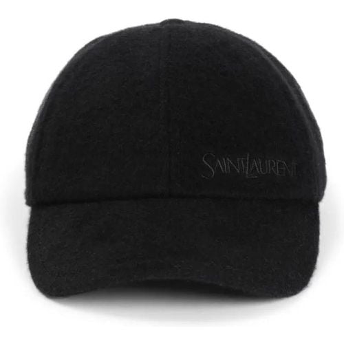 Caps & Mützen - Sl Embroidered Hat - Gr. 57 - in - für Damen - Saint Laurent - Modalova