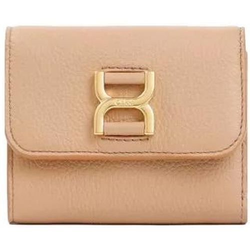 Portemonnaie - Beige Marcie Leather Wallet - Gr. unisize - in - für Damen - Chloé - Modalova