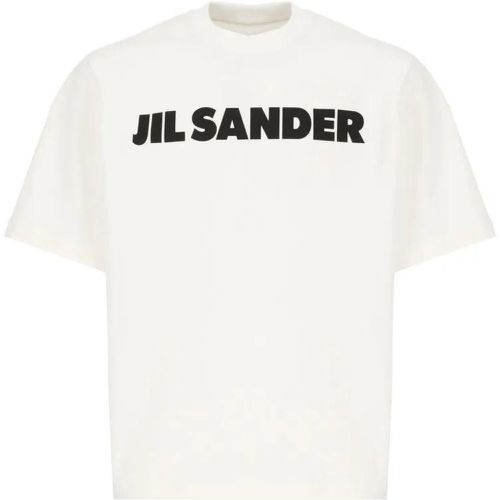 T-Shirt With Logo - Größe M - weiß - Jil Sander - Modalova