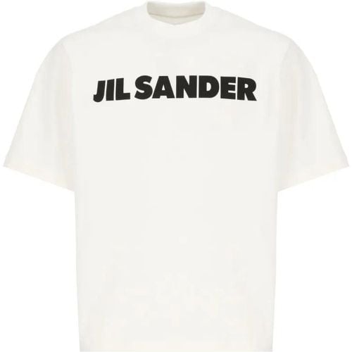 T-Shirt With Logo - Größe S - Jil Sander - Modalova