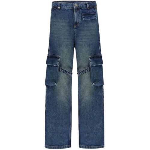 Phone Pocket Cargo Pants Dark Indigo - Größe L - Flâneur - Modalova