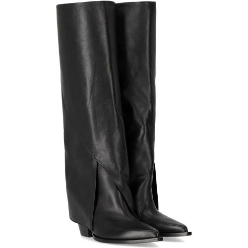 Stiefel - SCHWARZER-STIEFEL MIT GAMASCHE - Gr. 37,5 (EU) - in - für Damen - Elena Iachi - Modalova