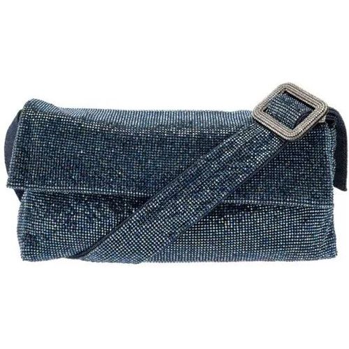 Umhängetaschen - Vitty La Grande' Blue Shoulder Bag With Gem Embell - Gr. unisize - in - für Damen - Benedetta Bruzziches - Modalova