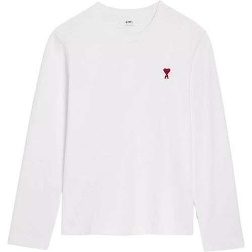 Longsleeve mit rotem Ami De Coeur Logo - Größe XL - AMI Paris - Modalova