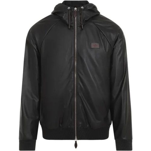 Black Lamb Skin Leather Jacket - Größe 48 - Berluti - Modalova