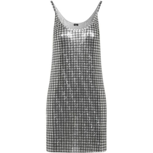 Pied De Poule Silver Grey Aluminum Mini Dress - Größe 36 - Paco Rabanne - Modalova