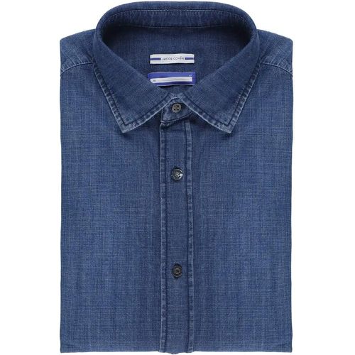 Blue Cotton Shirt - Größe M - blau - Jacob Cohen - Modalova