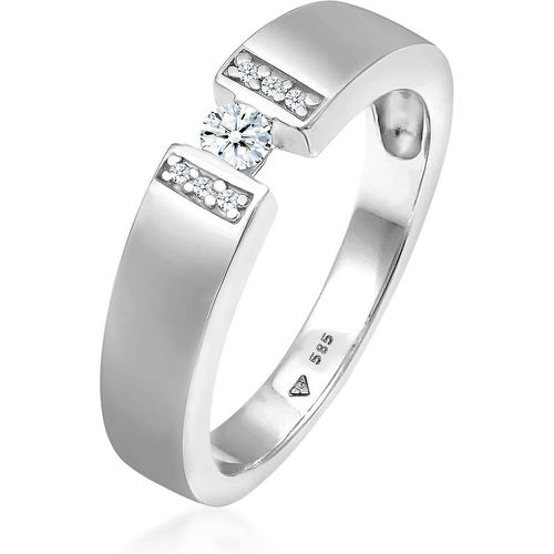 Ringe - Ring Verlobungsring Diamant (0.14 ct.) 585 Weißgol - Gr. 58 MM - in Weiß - für Damen - Elli - Modalova