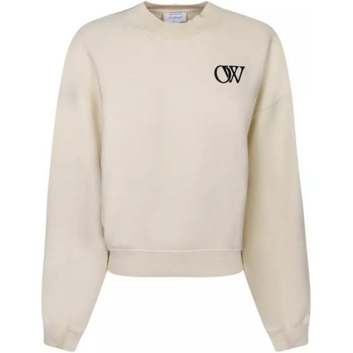 Oversize Cream Sweatshirt - Größe S - multi - Off-White - Modalova