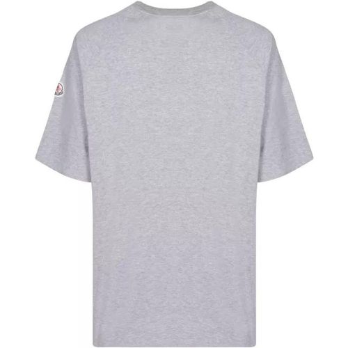 Grey Cotton T-Shirt - Größe S - gray - Moncler - Modalova