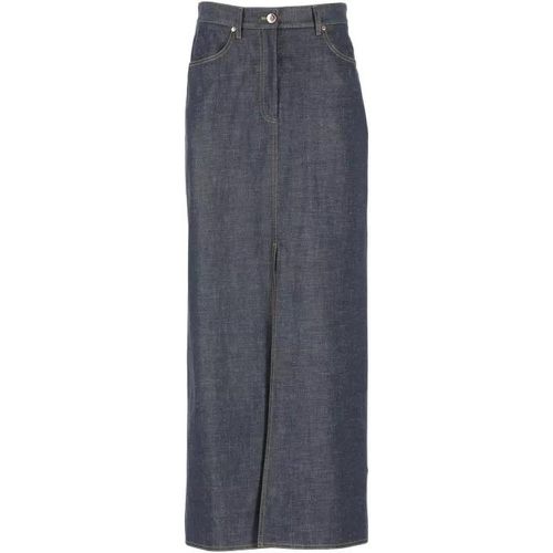Cotton Skirt - Größe 40 - gray - BRUNELLO CUCINELLI - Modalova