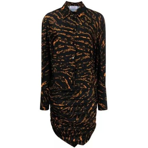 Abstract-Patterned Shirt Dress - Größe 40 - brown - The Attico - Modalova