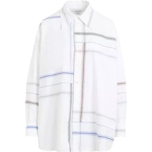 Check White Blue Green Cotton Shirt - Größe 36 - Bottega Veneta - Modalova