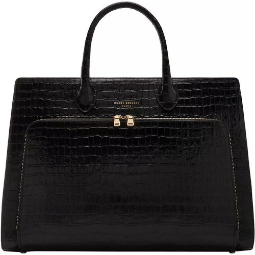 Tote - Honoré Nadine Croco Black Calfskin Leather Handbag - Gr. unisize - in - für Damen - Isabel Bernard - Modalova