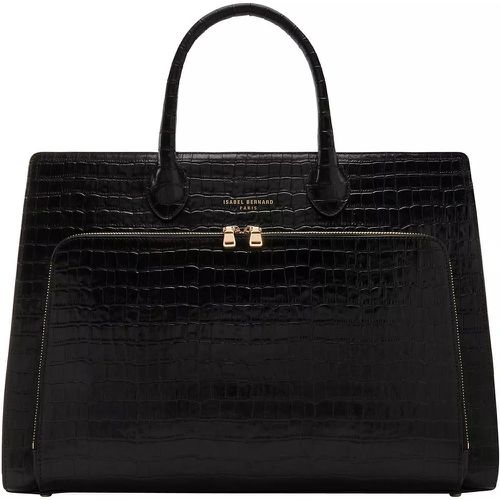 Totes & Shopper - Honoré Nadine Croco Black Calfskin Leather Handbag - Gr. unisize - in - für Damen - Isabel Bernard - Modalova