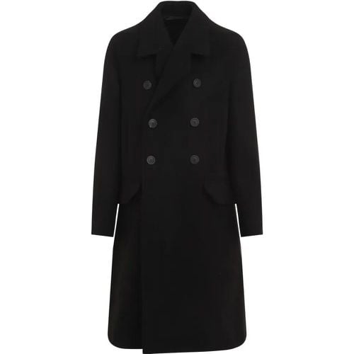 Officer Black Virgin Wool Coat - Größe 48 - Rick Owens - Modalova