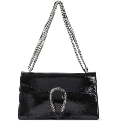 Shopper - Black Leather Dionysus Shoulder Bag - Gr. unisize - in - für Damen - Gucci - Modalova