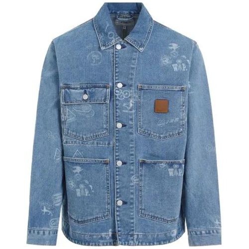 Blue Cotton Stamp Jacket - Größe M - blau - Carhartt WIP - Modalova