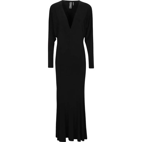 Dolman V Neck Dress Black - Größe S - Norma Kamali - Modalova