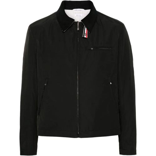 Jacket With Logo - Größe 1 - schwarz - Thom Browne - Modalova