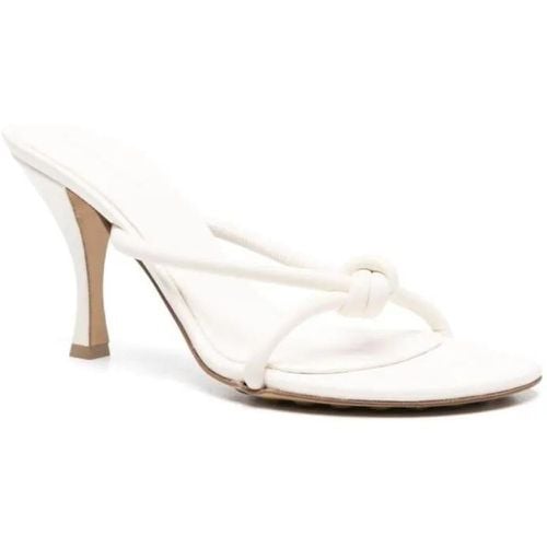 Sandalen - White Leather Sandals - Gr. 37,5 (EU) - in - für Damen - Bottega Veneta - Modalova