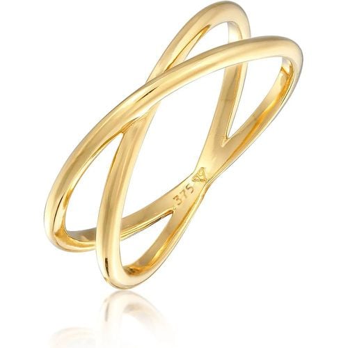 Ringe - Ring X Kreuz Wickelring 375 Gelbgold - Gr. 52 MM - in - für Damen - Elli - Modalova