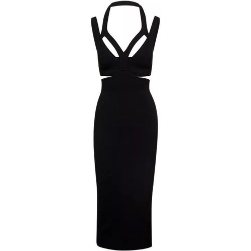 Interlink' Midi Black Dress With Cut-Out Detail In - Größe M - black - Dion Lee - Modalova