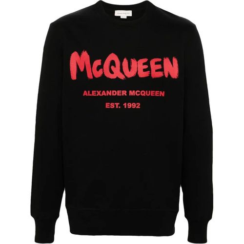 Sweatshirt With Logo Print - Größe L - alexander mcqueen - Modalova