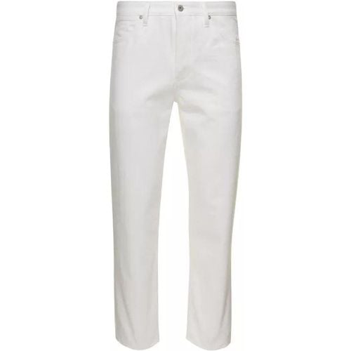 White Straight-Leg Jeans In Cotton Denim - Größe 31 - white - Jil Sander - Modalova