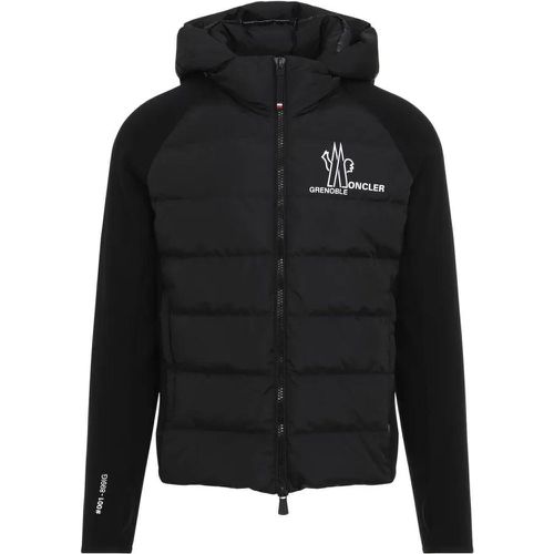 Zip-Up Cardigan - Größe L - schwarz - Moncler - Modalova