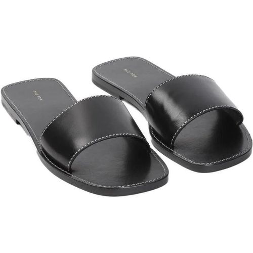 Sandalen & Sandaletten - Link Black Buffalo Leather Sandals - Gr. 40 (EU) - in - für Damen - The Row - Modalova