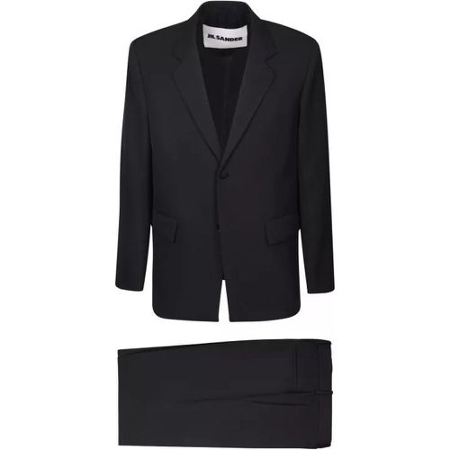 Single-Breasted Jacket Black Suit - Größe 46 - black - Jil Sander - Modalova