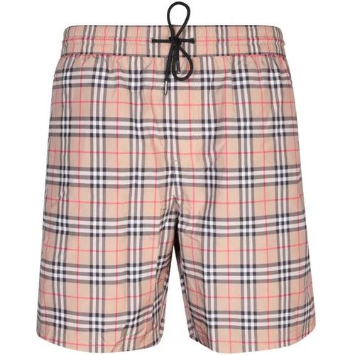 Vintage Check Pattern Swim Shorts - Größe L - pink - Burberry - Modalova