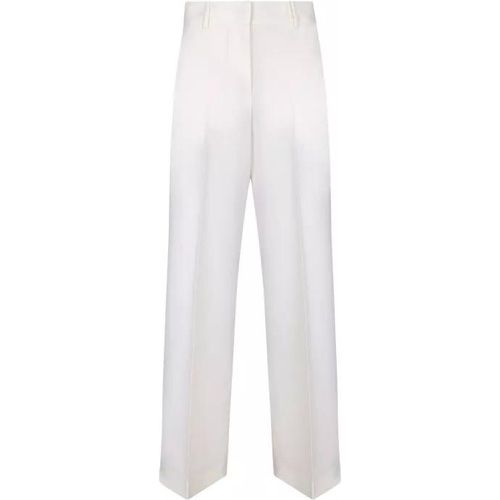 White Wool Trousers - Größe 40 - white - MSGM - Modalova