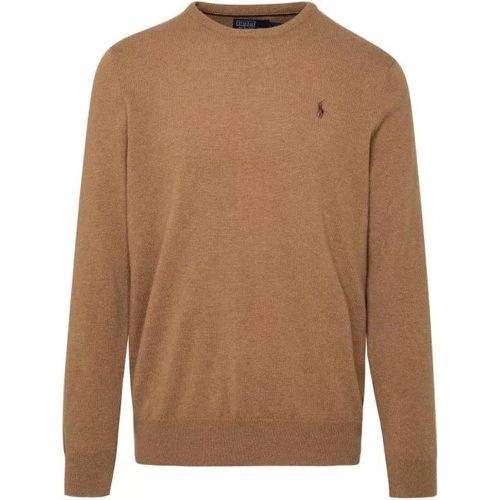 Beige Wool Sweater - Größe L - brown - Polo Ralph Lauren - Modalova